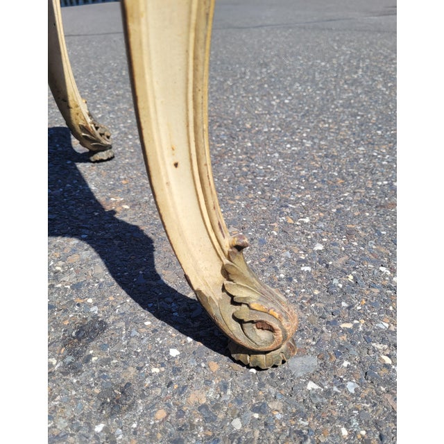 French Circa 1920 French Marble Top Vanity or Desk For Sale - Image 3 of 11