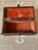 Brown Antique Rectangle Intricate Parquetry Wooden Jewelry Desk Dresser Box For Sale - Image 8 of 11