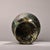 Tall elegant archaic bronze Gu vase with wide flared mouth and tiered pedestal base. Bright gold inlay forms flowing...