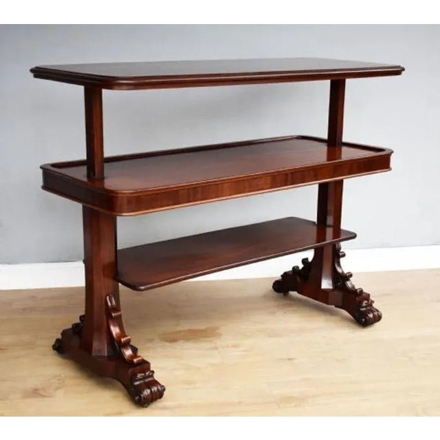 Victorian Mahogany Telescopic Dumbwaiter, 1860s For Sale - Image 3 of 9