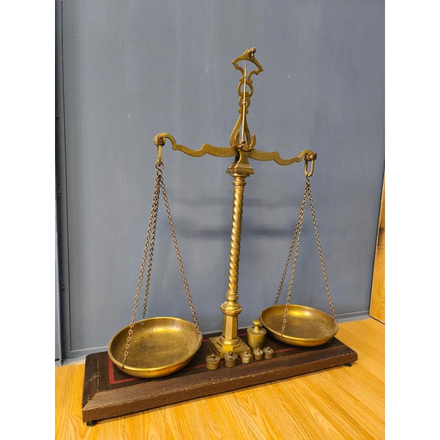 Large Copper Pharmacy Scale, 1700s For Sale - Image 12 of 14