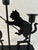 Traditional Vintage Fishing Black Cat Triple Candleholder For Sale - Image 3 of 5