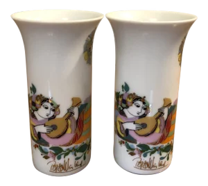 Pair of Cordial Glasses by Bjorn Wiinblad
