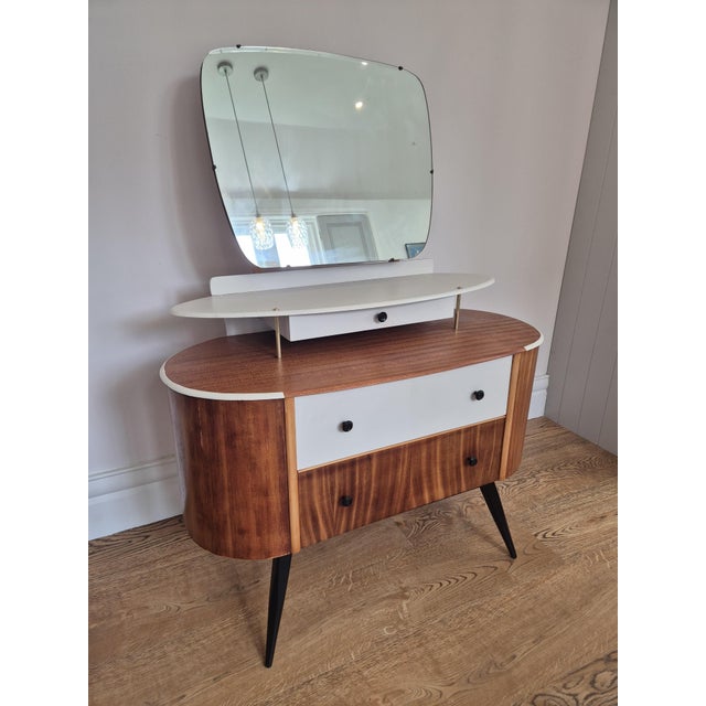Mid-Century Modern Mid-Century Dressing Table Mirror by Harris Lebus Link, 1950s For Sale - Image 3 of 14