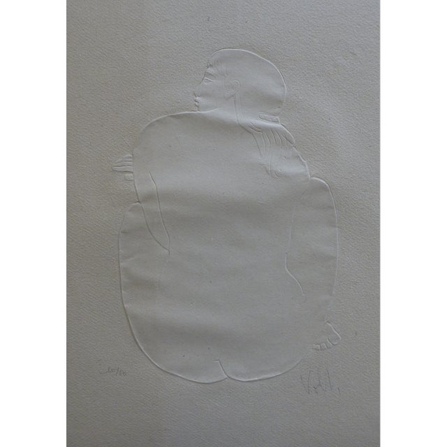 Antoniucci Volti, Back of a Nude Woman, 1970, Embossing For Sale - Image 4 of 4