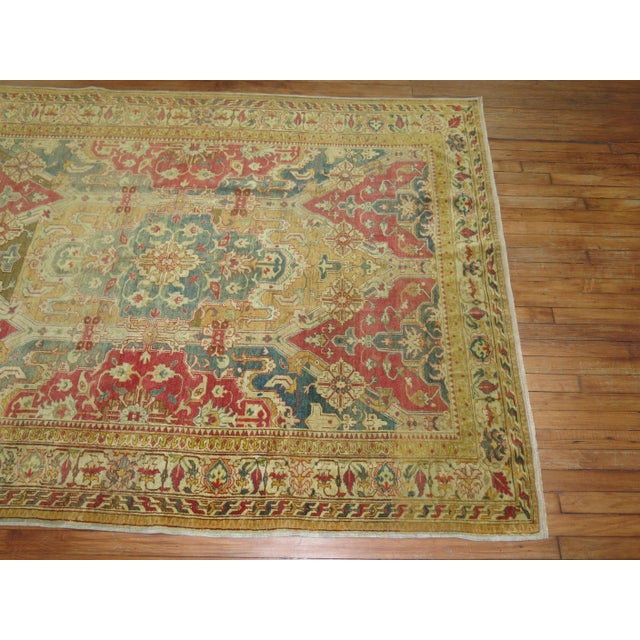 A very finely hand-knotted truly divine formal Turkish Sivas rug from the early 20th century with a large-scale masculine...