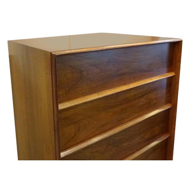 Mid-Century Modern T.H. Robsjohn-Gibbings Designed Tall Chest, by Widdicomb For Sale - Image 3 of 5