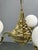 Metal Czech Neo-Baroque Brass Chandelier with Opaline Glass Globes, 1930s For Sale - Image 7 of 13