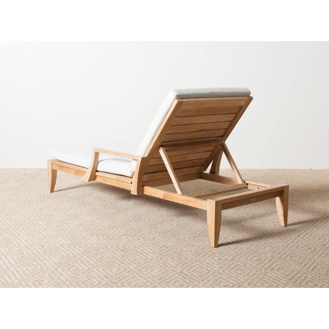 Traditional Slatted Adjustable Teak Lounger Chairish