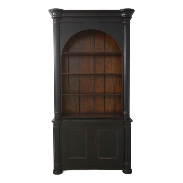 Heidi Steinberg Collection Monumental Arched Open Bookcase For Sale