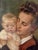 Piet Hein Eek Heinrich Pforr, Close Bond: Mother with Child in Her Arms, 1945, Oil on Canvas For Sale - Image 4 of 11