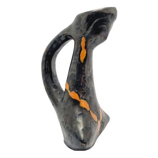 Mid-Century Modern Studio Ceramic Vase from Mónika Laborcz, 1960s For Sale