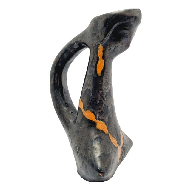 Mid-Century Modern Studio Ceramic Vase from Mónika Laborcz, 1960s For Sale
