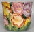 Vintage Italian Floral Majolica Style Cache Pot For Sale - Image 4 of 7