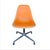 Mid Century Herman Miller Orange Ninyl Upholstered PSC Chair For Sale In Los Angeles - Image 6 of 18