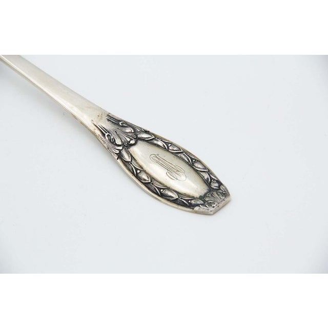 Plain Silver Soup Ladle, in Good conditions.