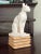 Presenting an alabaster composite statuette of Bastet by Arnoldo Gianelli, born 1907 in Volterra, Italy and president of...