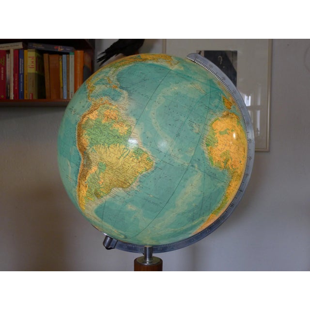 Mid-Century Modern Vintage Teak Globe from Columbus Oestergaard For Sale - Image 3 of 13