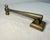 Large Antique Solid Nickel Plated Brass Hammer Front Door Knocker Bell Alarm For Sale In New York - Image 6 of 12