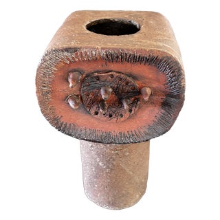 Brutalist Vase from Gisbert & Barbara Haberland, Berlin, 1960 For Sale