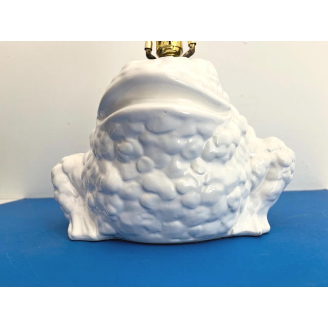1960s Italian Toad Lamp & Shade For Sale - Image 10 of 18