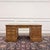 English Teak Desk with Brown Leather Top For Sale - Image 3 of 18