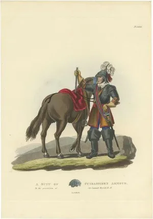 Cuirassiers Armour with Horse, 1842, Paper