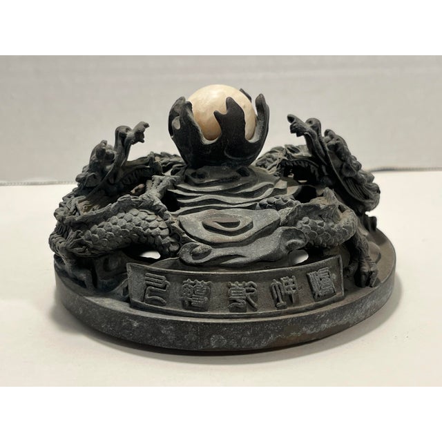 Antique Chinese Bronze Censer Incense Burner With Xuande Mark Heavy 13lb / 6kg For Sale - Image 9 of 15