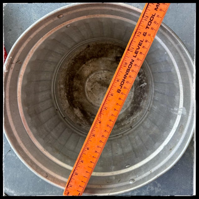 English Bucket Galvanized Metal Wash Tub Nc Joseph England For Sale - Image 9 of 12
