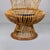 Mid-Century Modern Italian Armchair in Rattan and Fabric, 1960s For Sale - Image 18 of 18
