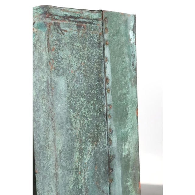 Early 20th Century Copper Architectural Rosette Wall Element For Sale - Image 13 of 15