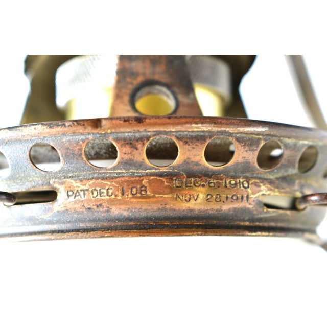 Metal Turn of the Century Gas Buffet Lamp For Sale - Image 7 of 11