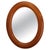 Vintage Italian Oval Wooden Mirror, 1970s For Sale - Image 14 of 14