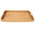 Boho Chic Artifacts Rattan Rectangular Ottoman Tray with High Handles in Honey Brown - 28" For Sale - Image 3 of 7