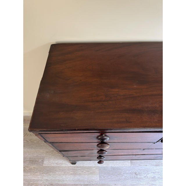 Large Antique Chest of Drawers in Mahogany, 1890s For Sale - Image 4 of 14