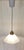 Vintage Ceiling Lamp with Matte Ribbed Glass Shade on Brass Bracket, 1970s For Sale - Image 3 of 7