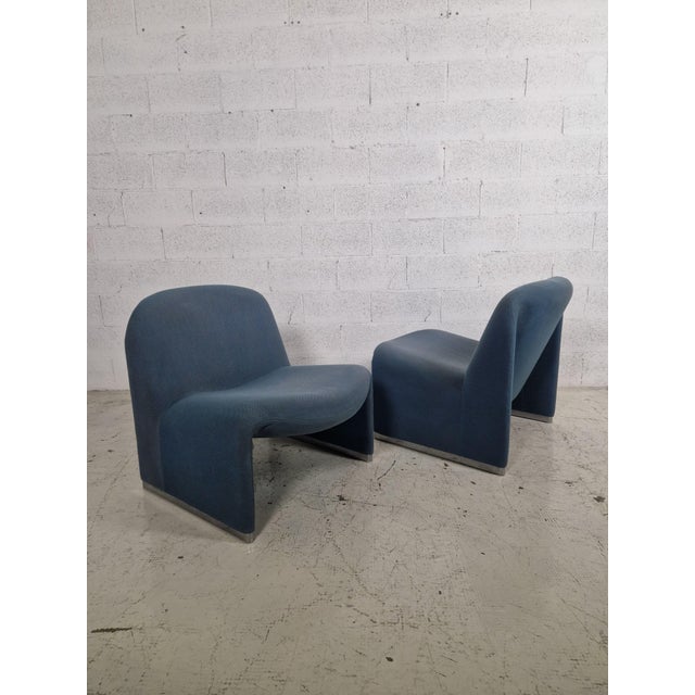Powder Blue Alky Chairs attributed to Giancarlo Piretti for Anonima Castelli, 1970s, Set of 2 For Sale - Image 10 of 14