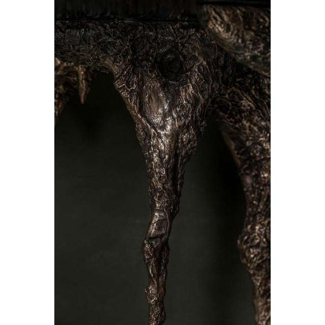 Contemporary Disenchanted Console Table in Cast Bronze by William Guillon For Sale - Image 3 of 10