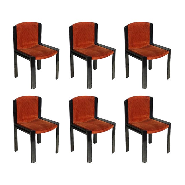 Model 300 Chairs from Pozzi,1965, Set of 6 For Sale