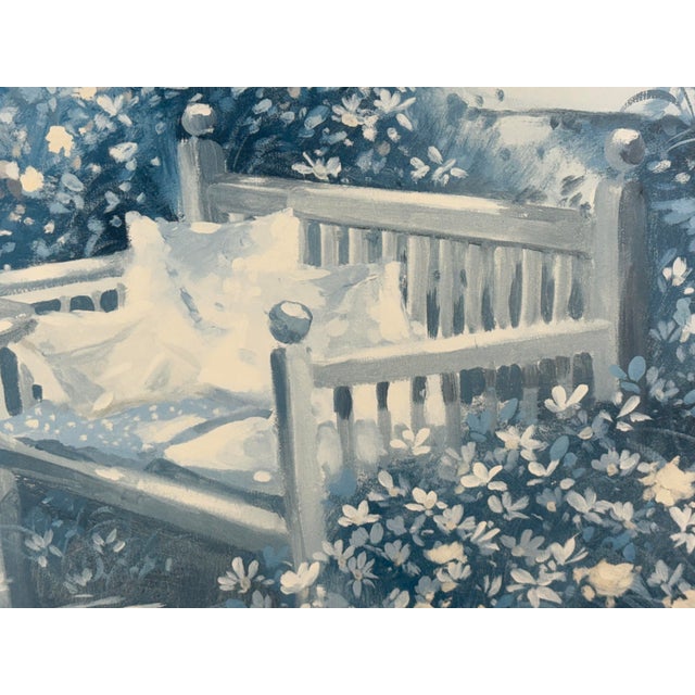 Ivory Marc Lamers Courtyard Garden Print, Framed For Sale - Image 8 of 12