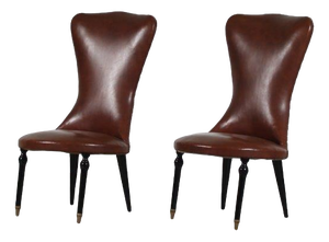 Set of Italian Side Chairs, 1950s