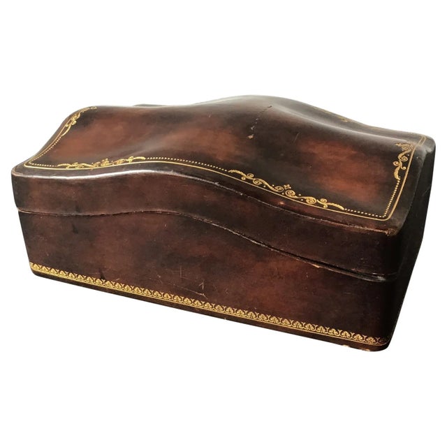 1960s Italian Leather Box For Sale - Image 12 of 12