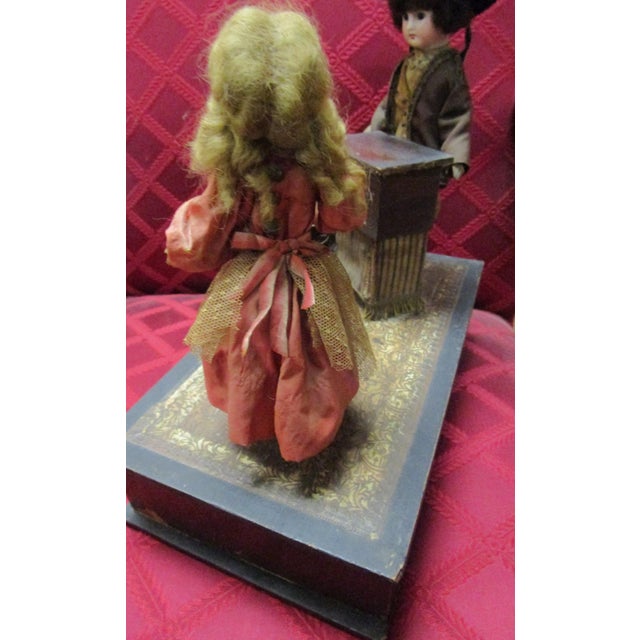 Automaton German Zinner & Sohn Musical Toy W Children & Organ Grinder Monkey For Sale - Image 14 of 16