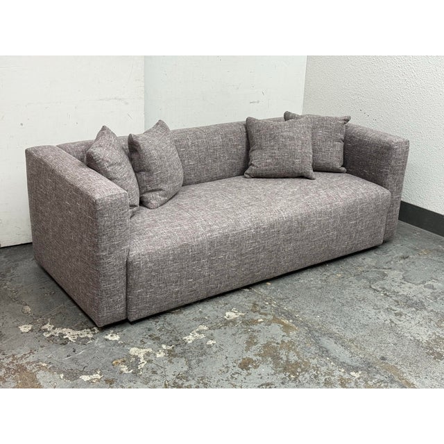 Bespoke Breuer Linen Sofa For Sale - Image 10 of 12