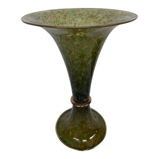 Cohn-Stone Studios Aurora Flared Art Glass Vase For Sale