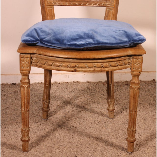 Early 19th Century Directoire Oak Chair For Sale - Image 5 of 14