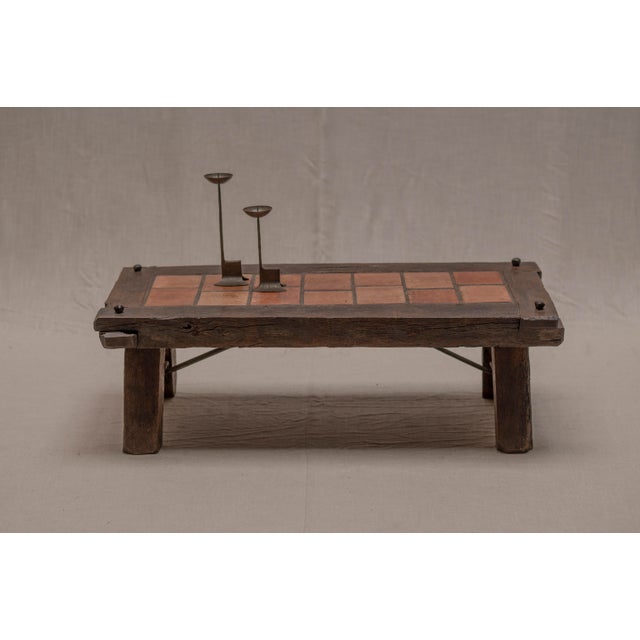 Mid-Century French Brutalist Coffee Table, 1960s For Sale - Image 6 of 13