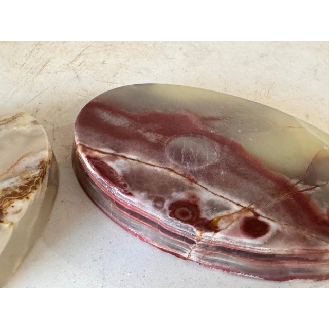 Ashtrays in Onyx and Oval Shape, Italy, 1960s, Set of 2 For Sale - Image 4 of 10