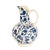 Bold and timeless, the Olivia Water Pitcher features a deep blue leaf pattern hand-painted over a creamy base. Its...