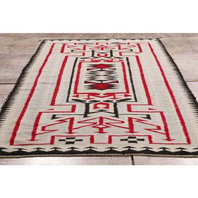 Antique Crystal Southwestern-Style Rug, 03'08 X 06'03 For Sale - Image 9 of 10